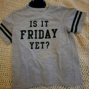 Carter's "Is it Friday yet?" Boy's t-shirt sz.6